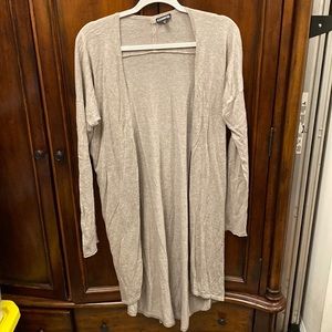 Express heathered tan cardigan size medium